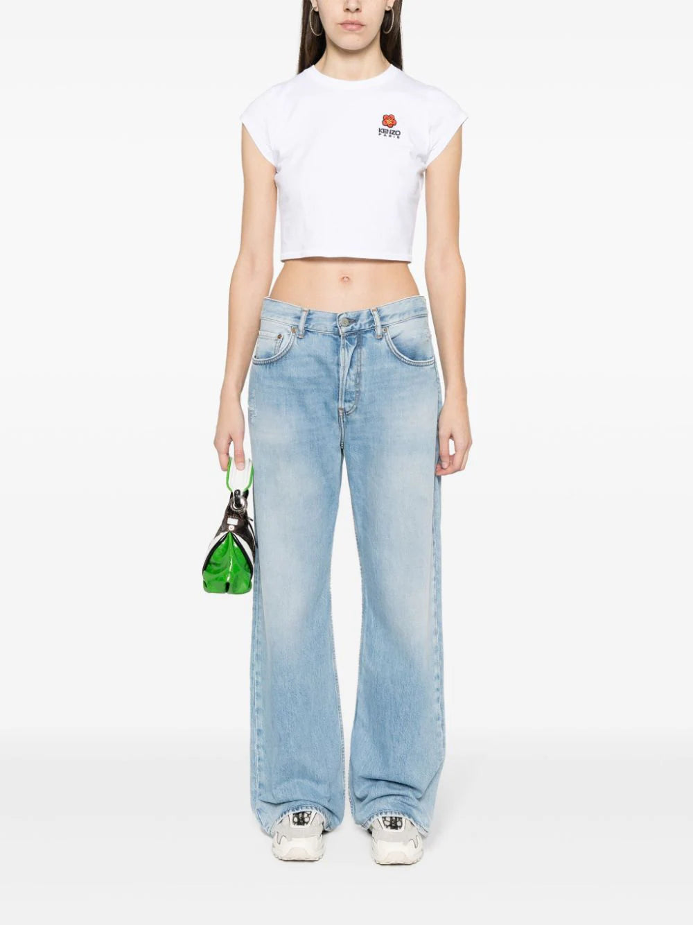 KENZO 'boke Flower Crest' Micro-embroidered T-shirt