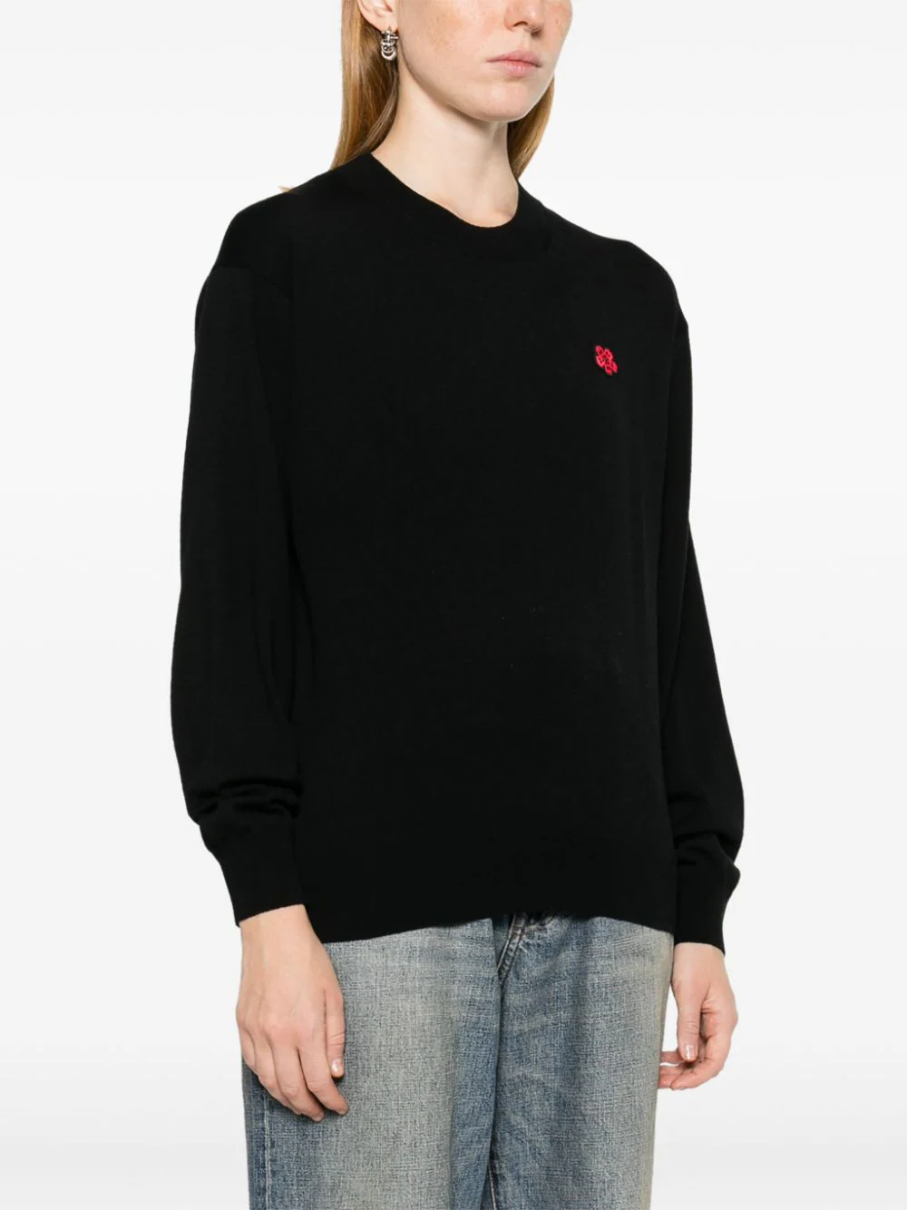 KENZO 'boke Flower' Embroidered Wool Sweater