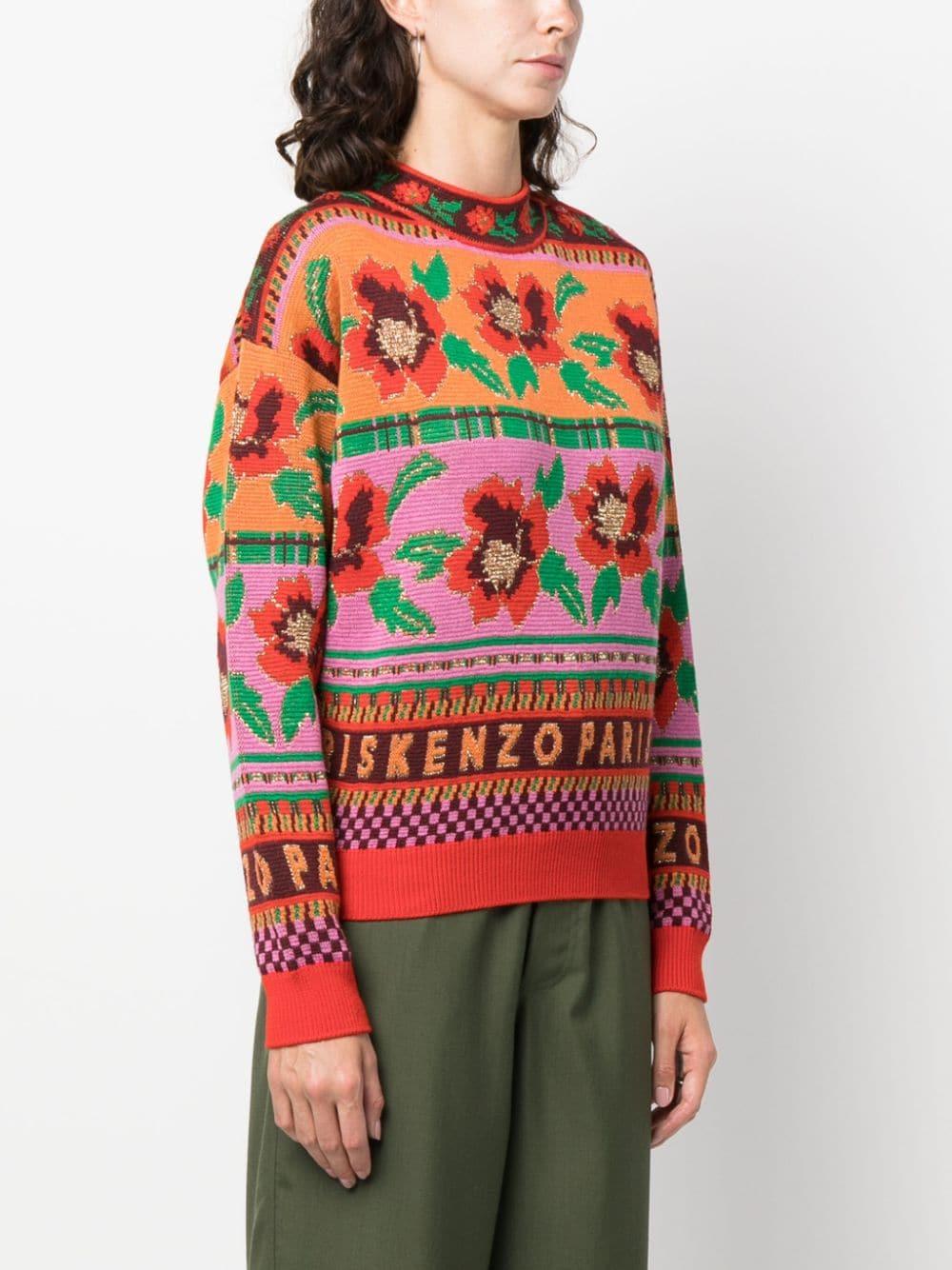 KENZO Intarsia-knit Wool-blend Jumper