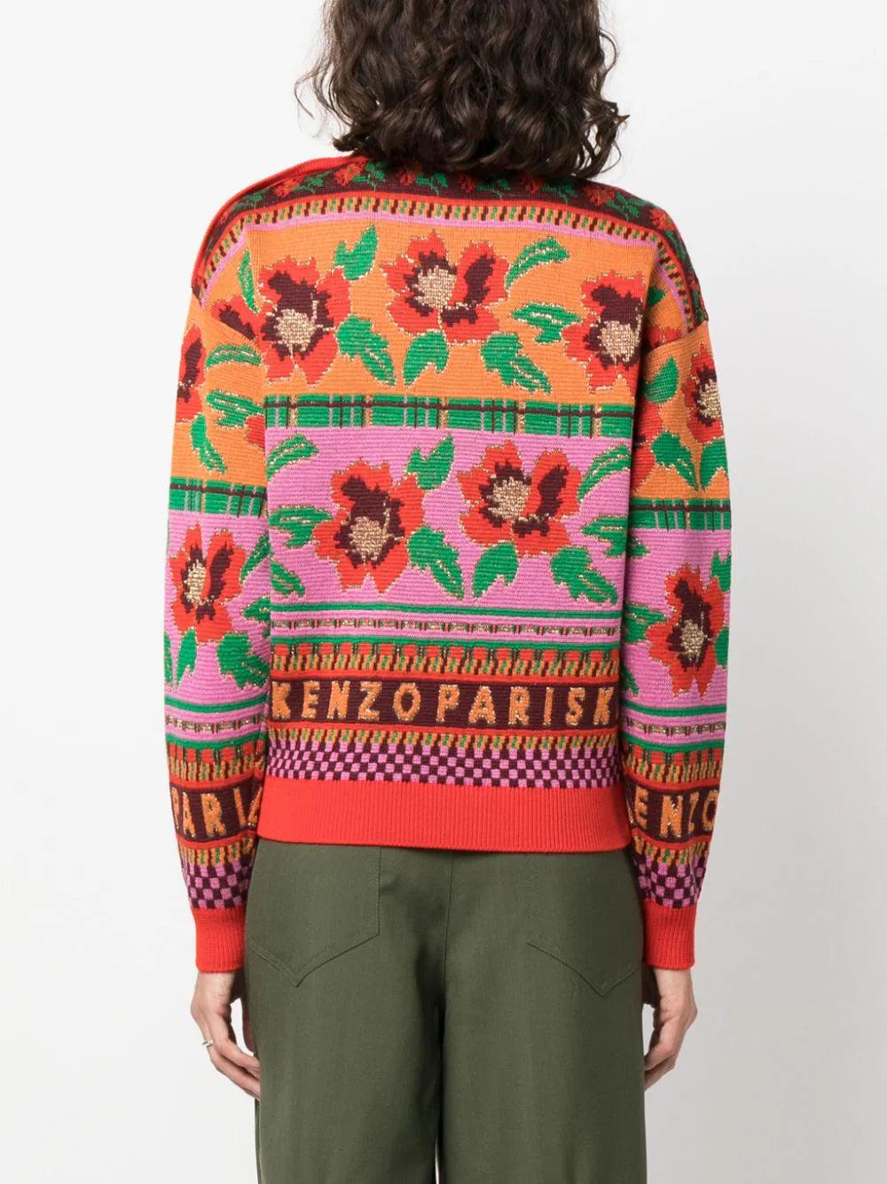 KENZO Intarsia-knit Wool-blend Jumper
