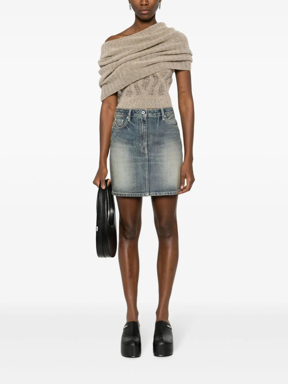 KENZO Japanese Denim Miniskirt