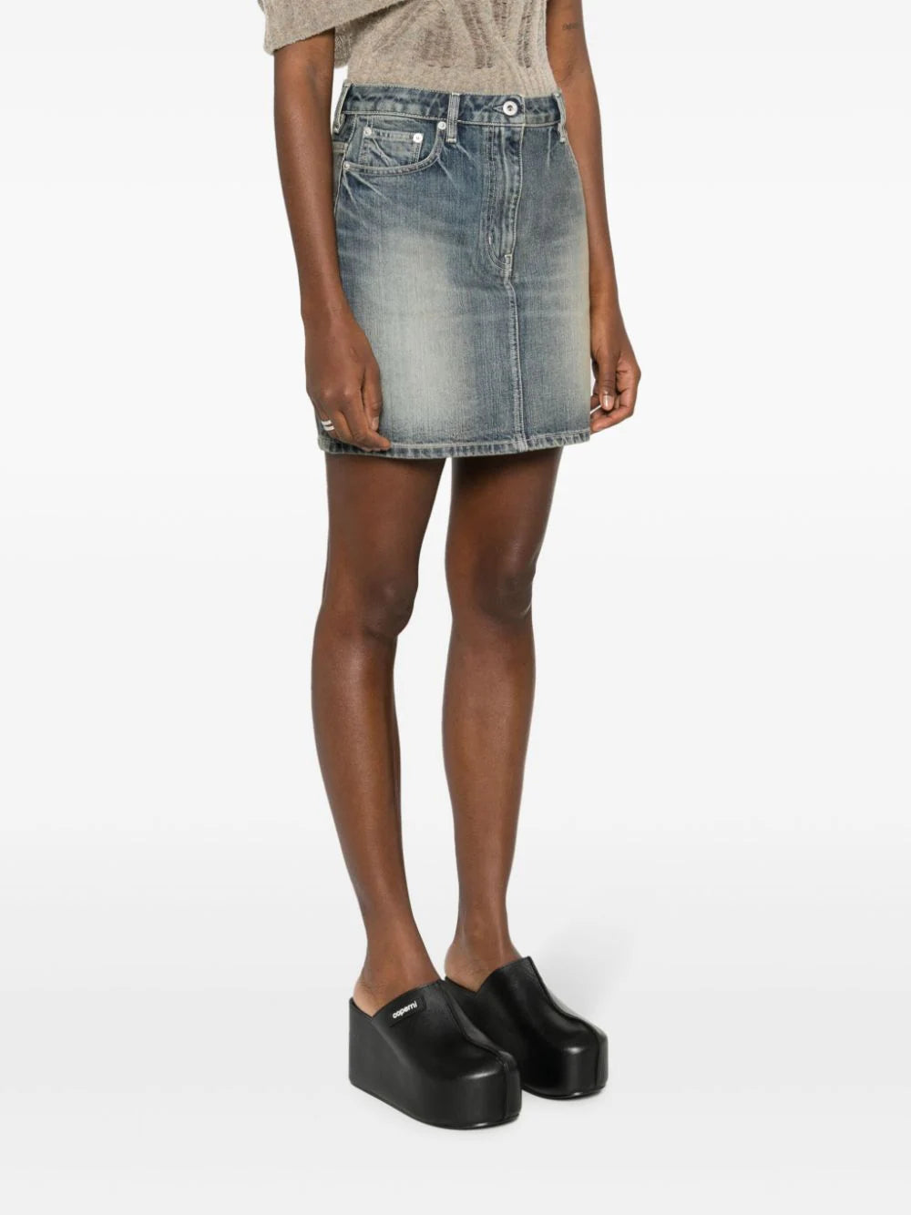KENZO Japanese Denim Miniskirt