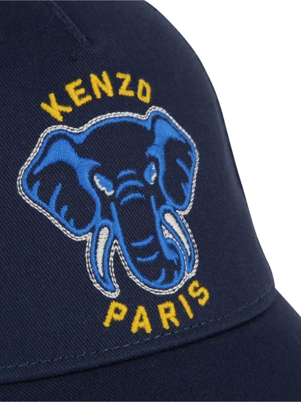 KENZO Kids Cotton Cap With Frontal Logo