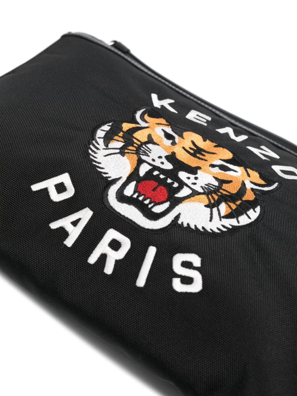 KENZO Large 'varsity Tiger' Clutch