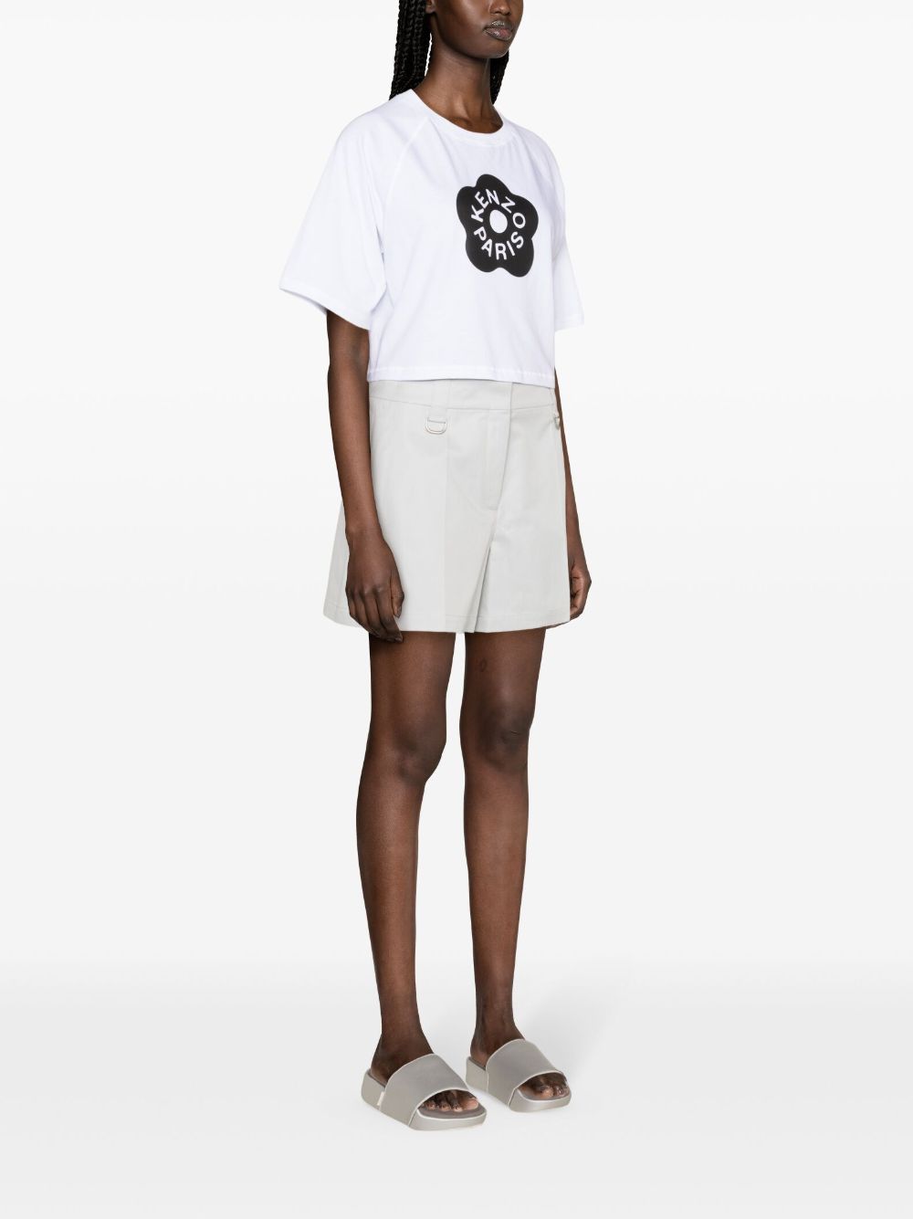 KENZO Oversized Cropped T-shirt Boke Flower 2.0