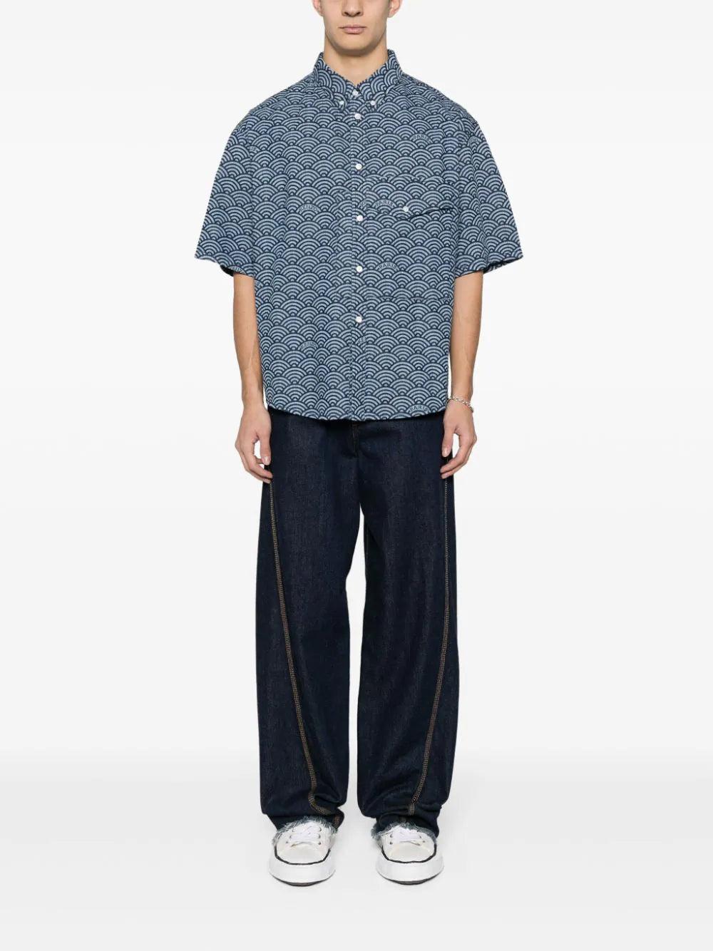 KENZO Seigaiha Denim Shirt
