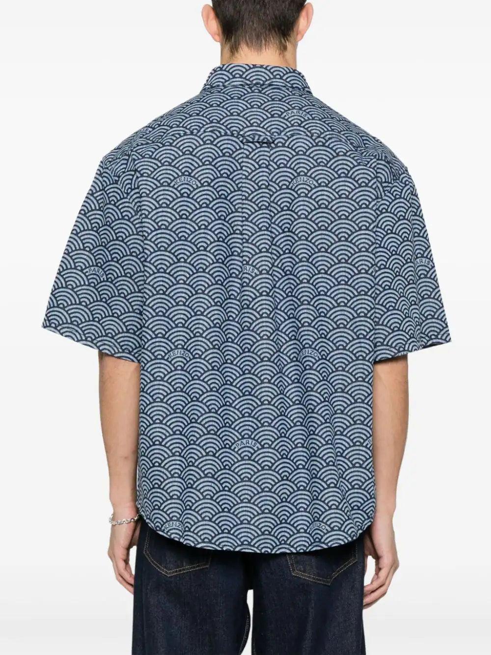 KENZO Seigaiha Denim Shirt