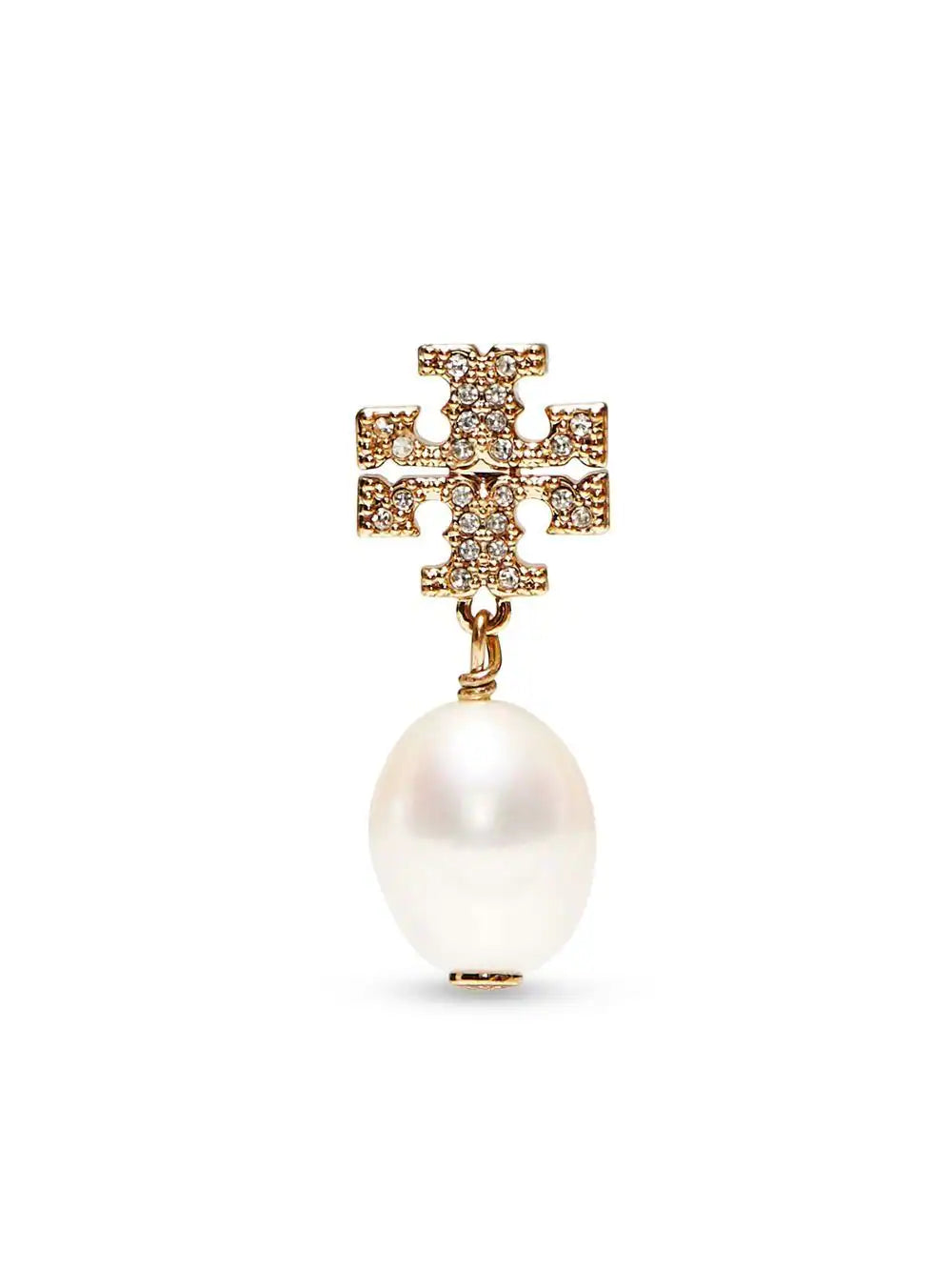 Tory Burch Kira Pendant Earrings With Pearl And Pavé