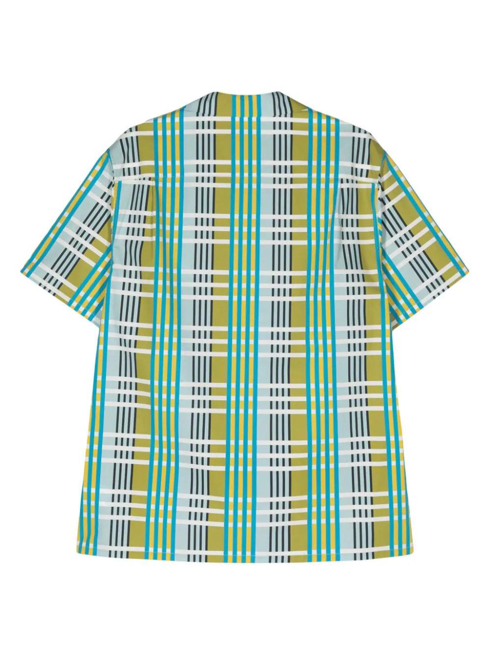 LANVIN Checkered Bowling Shirt