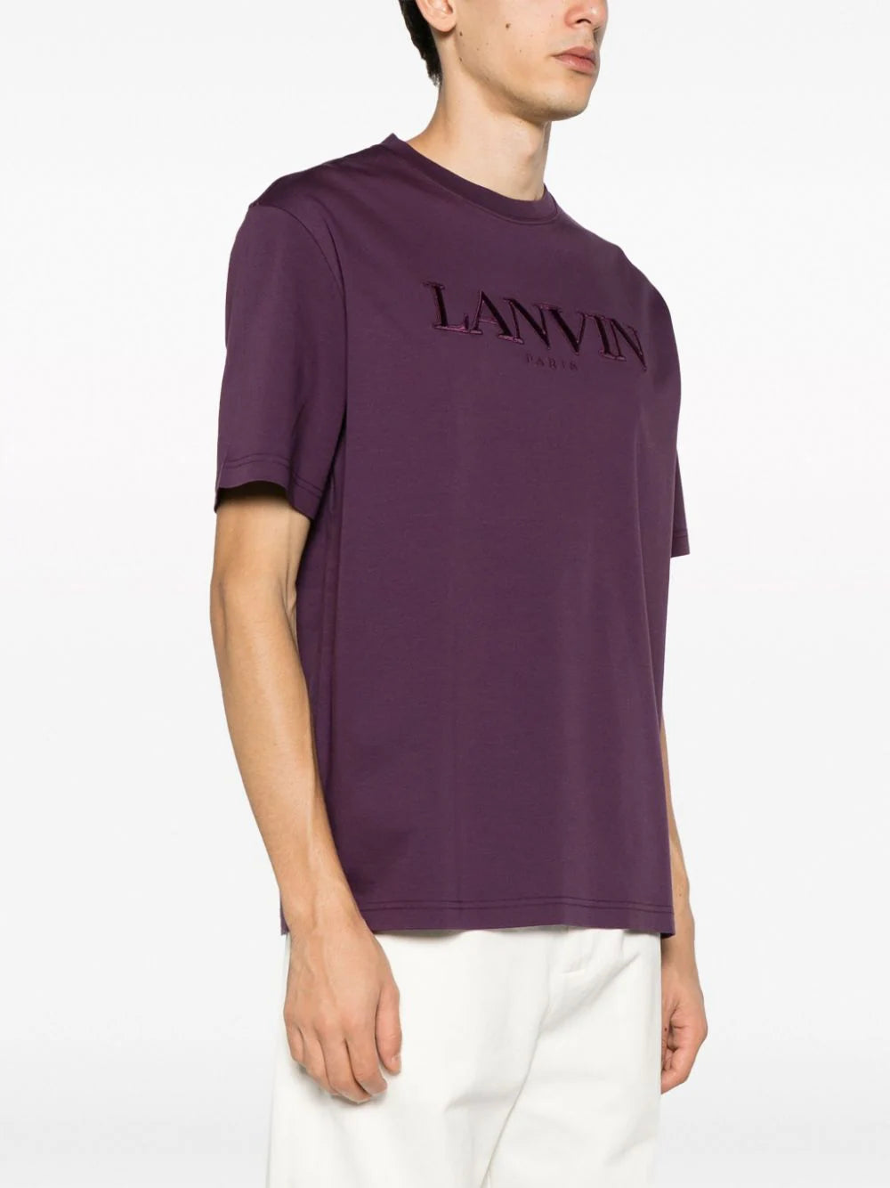 LANVIN Classic Lanvin Paris Embroidered T-shirt