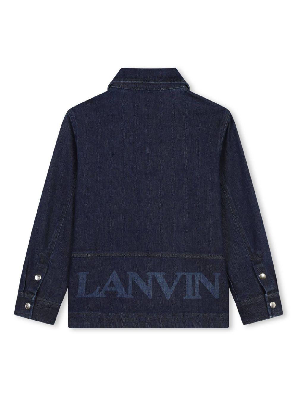 LANVIN Kids Denim Shirt With Logo