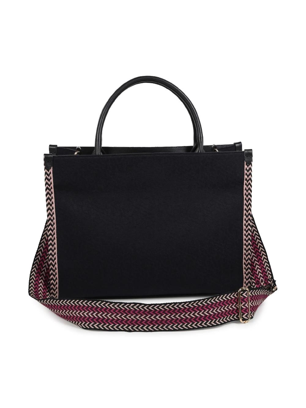 LANVIN Kids Two-way Bag With Chevron Edge