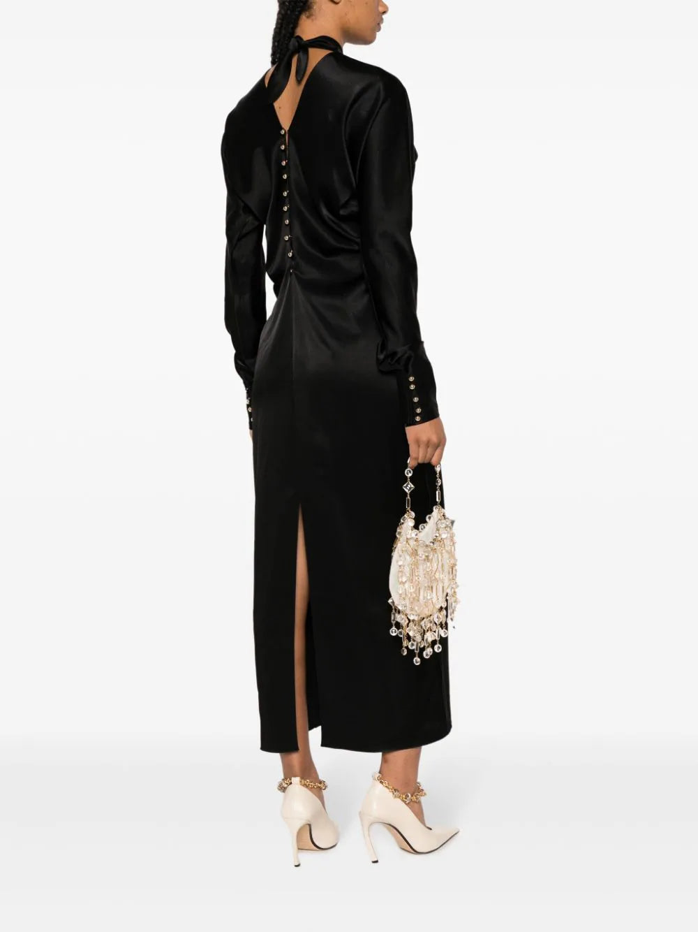 LANVIN Kimono-sleeve Midi Dress