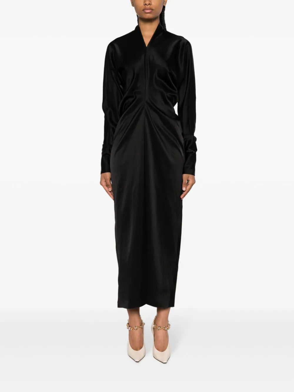 LANVIN Kimono-sleeve Midi Dress