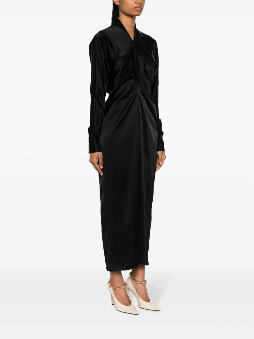 LANVIN Kimono-sleeve Midi Dress
