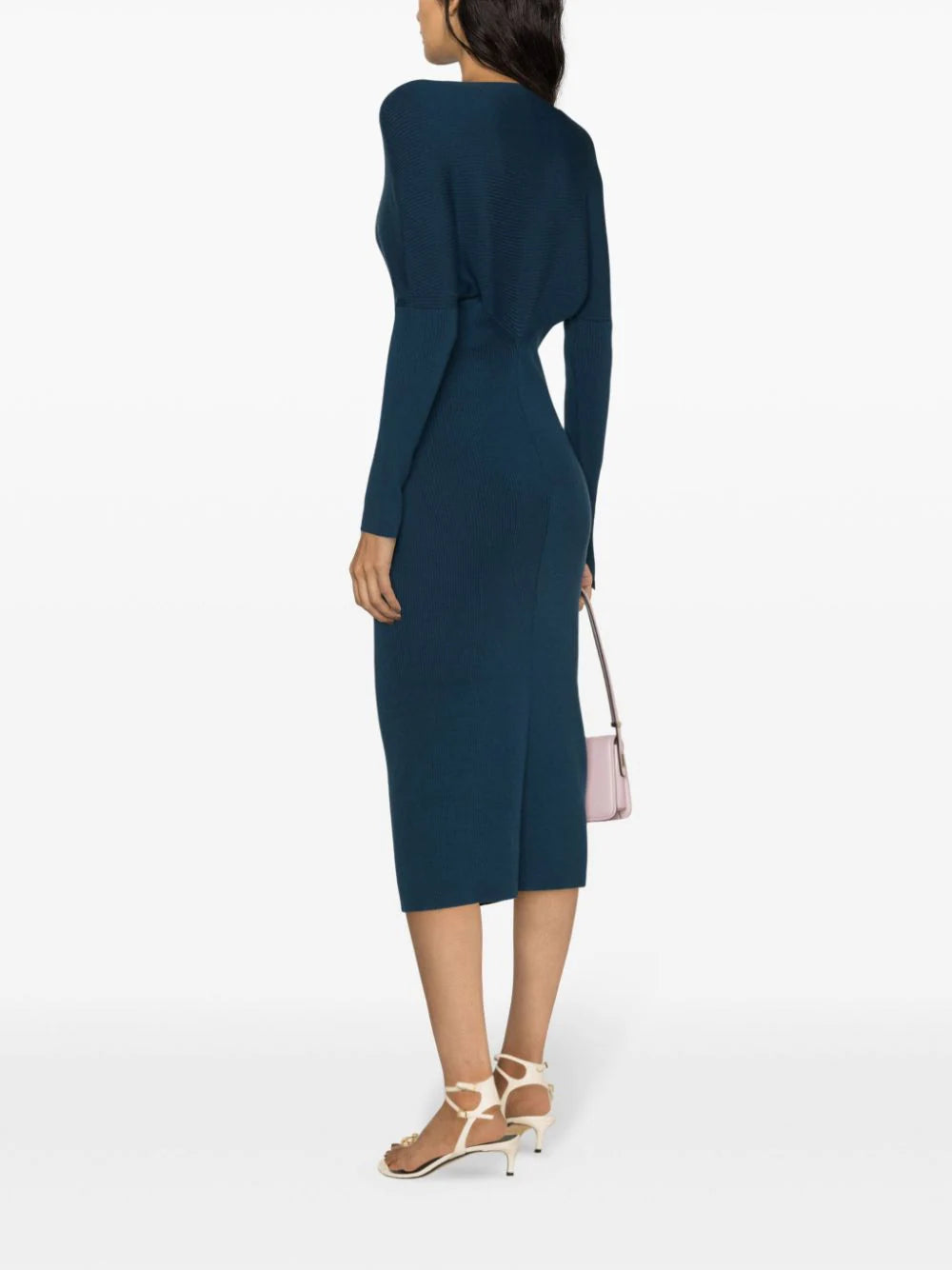 LANVIN Long Low-cut Knit Dress