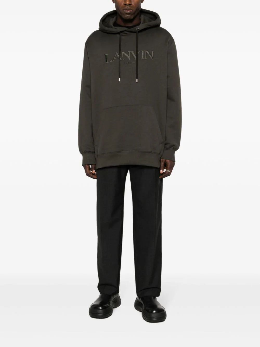 LANVIN Oversized Hoodie With Embroidered Logo