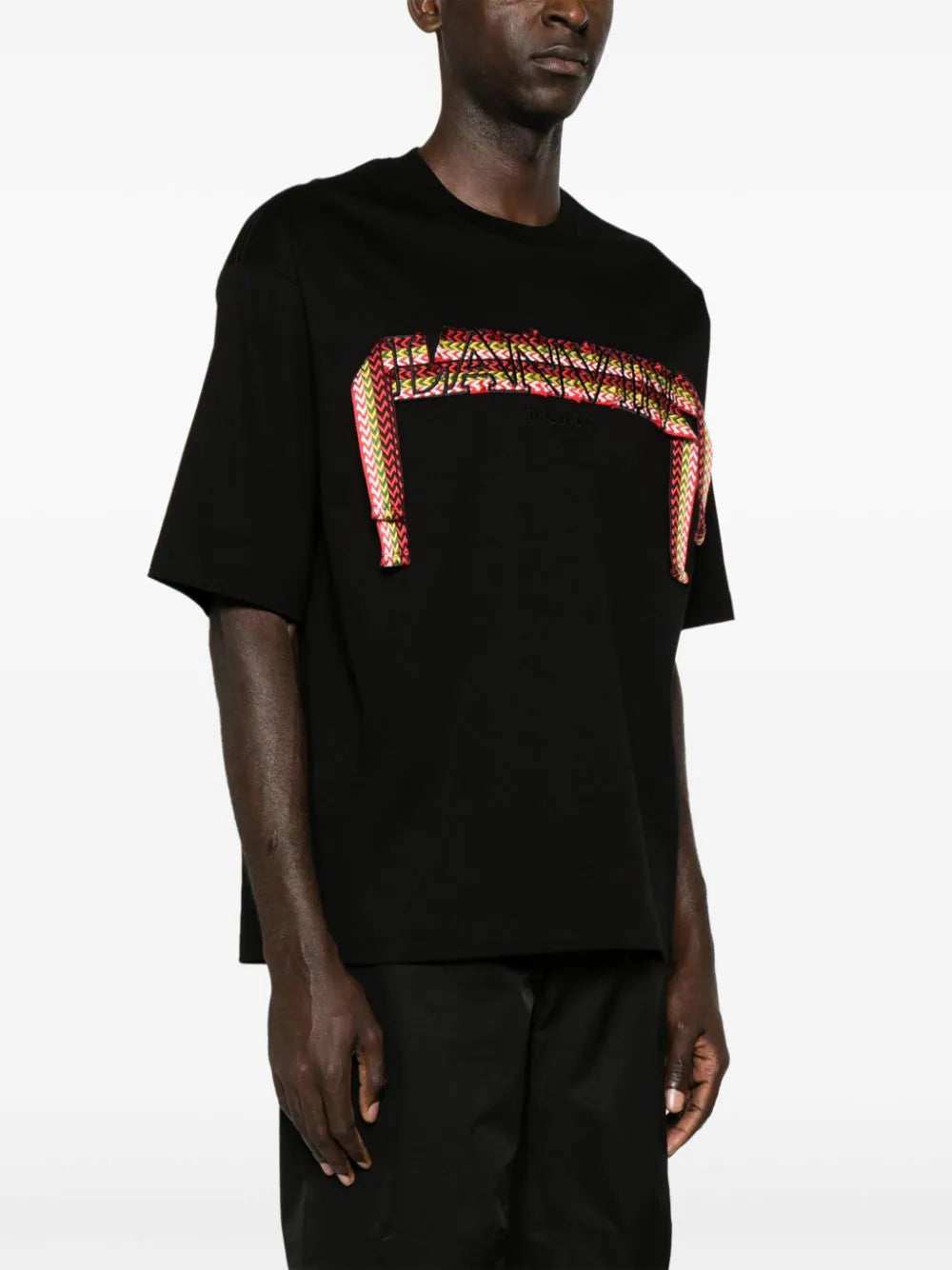 LANVIN Oversized Lanvin Curb Embroidered T-shirt