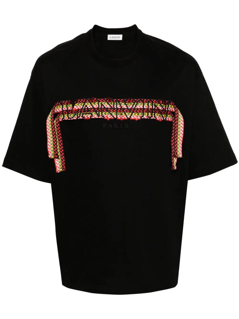 LANVIN Oversized lanvin curb embroidered t-shirt