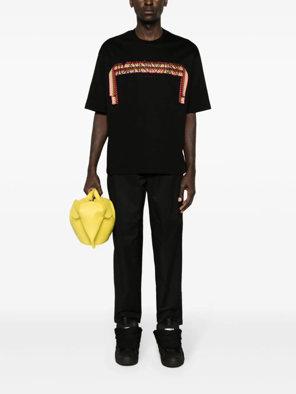 LANVIN Tapered-cut Biker Trousers