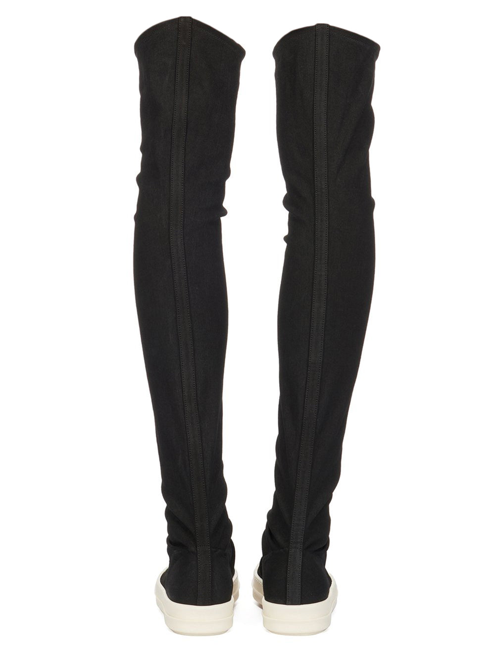 Rick Owens DRKSHDW Lido High Sock Sneakers In Stretch Denim
