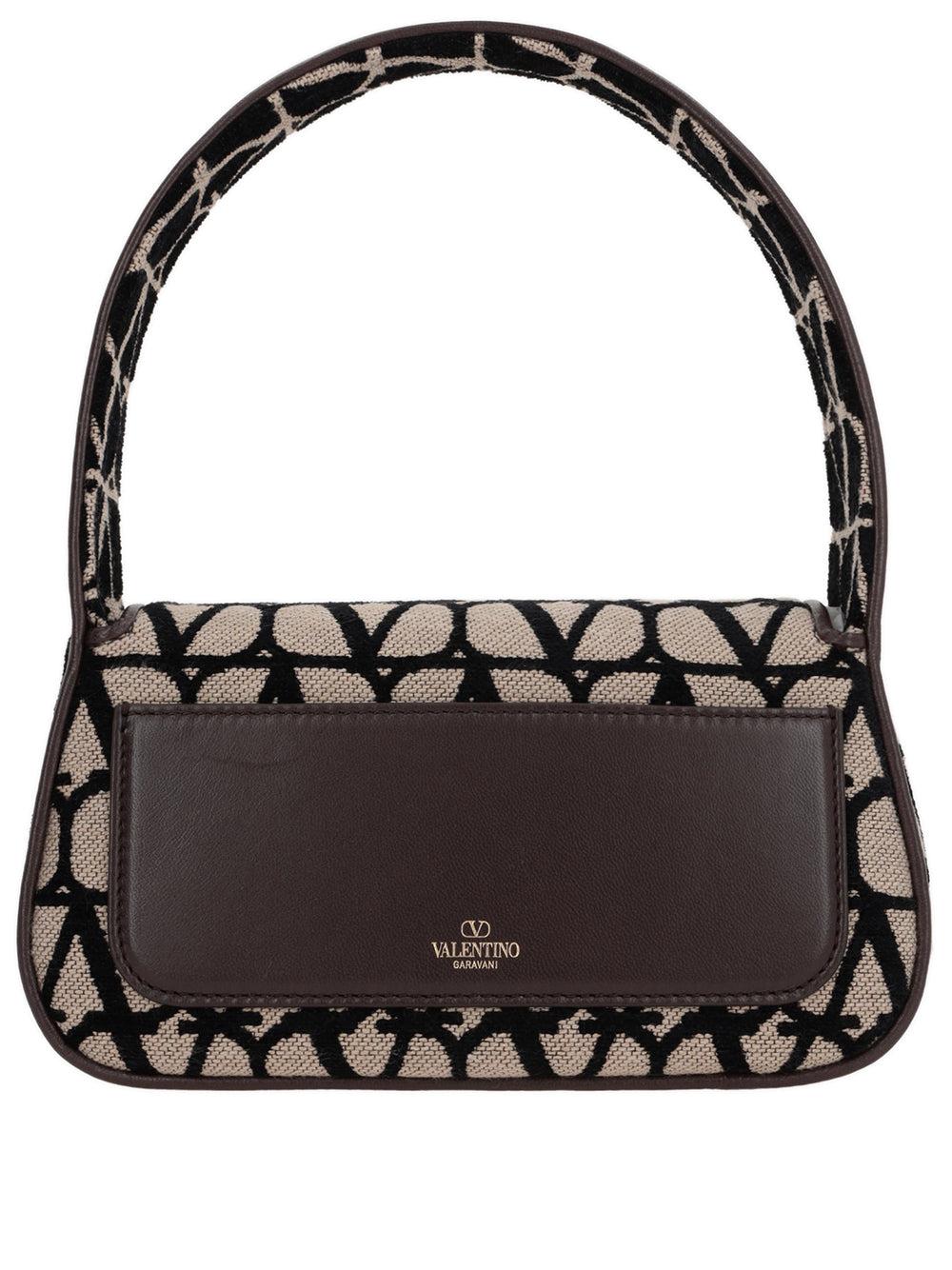 Valentino Garavani Locò Shoulder Bag In Toile Iconographe