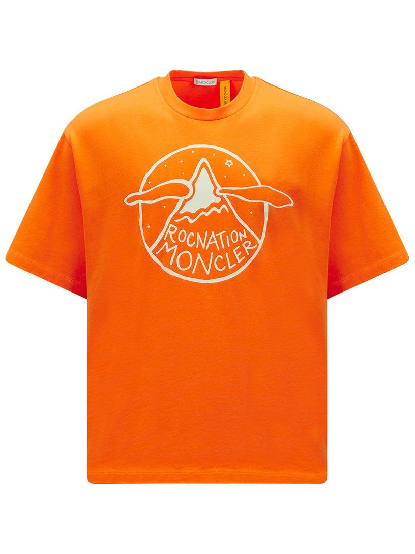 MONCLER GENIUS Logo motif t-shirt moncler x roc nation