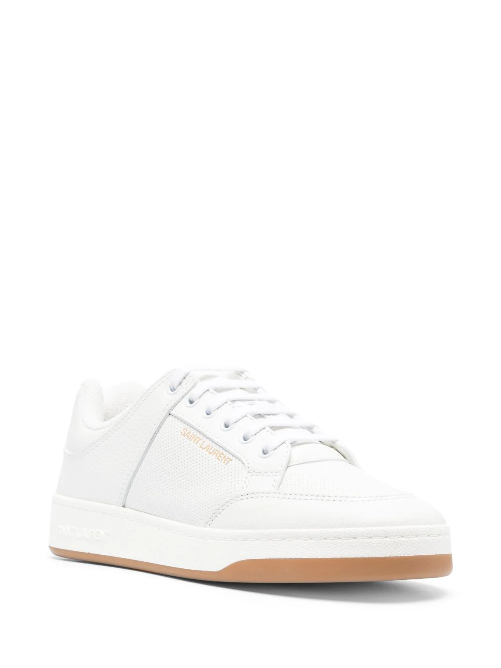 Saint Laurent Low Sl/61 Sneakers In Perforated Leather