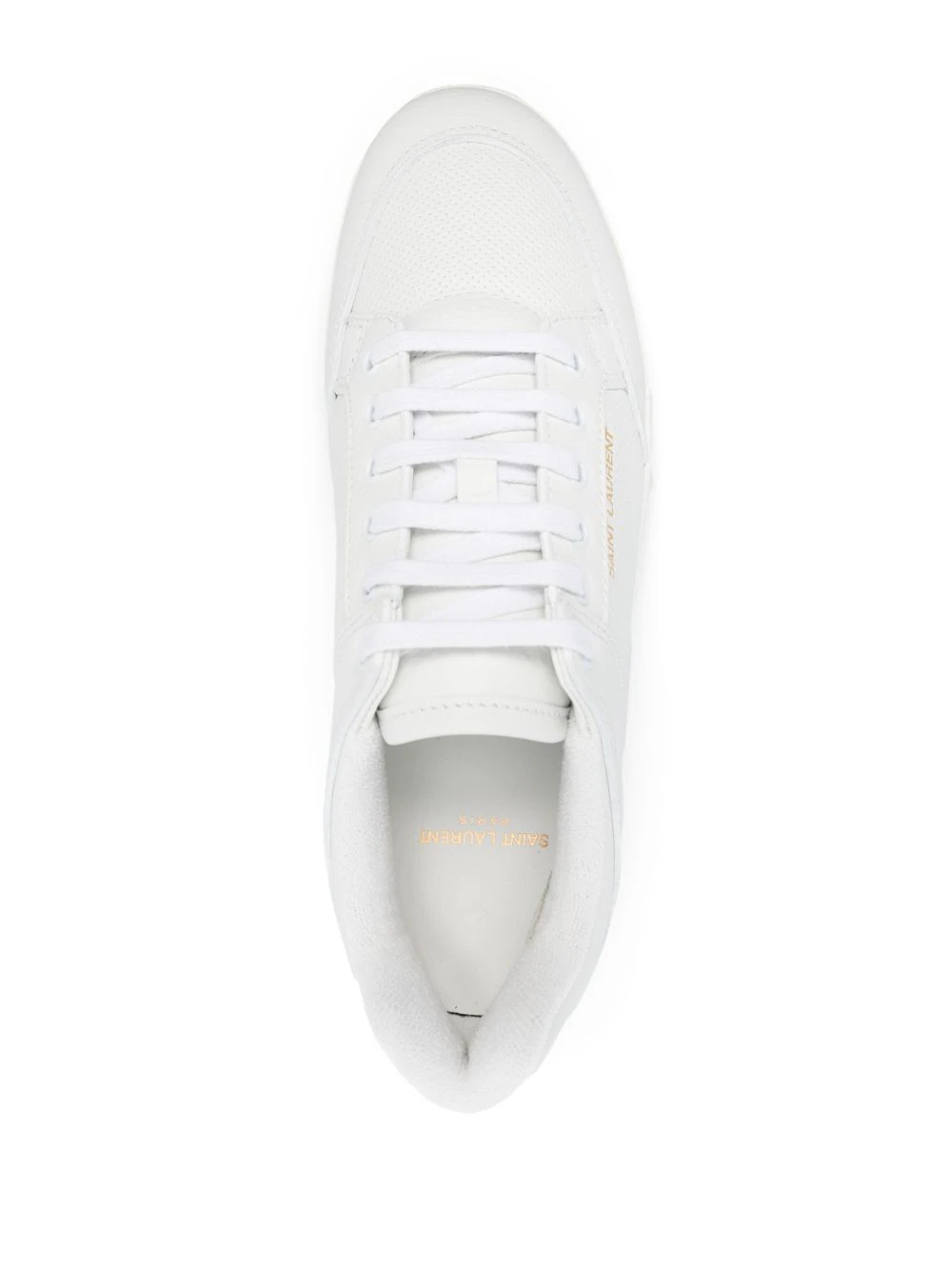 Saint Laurent Low Sl/61 Sneakers In Perforated Leather