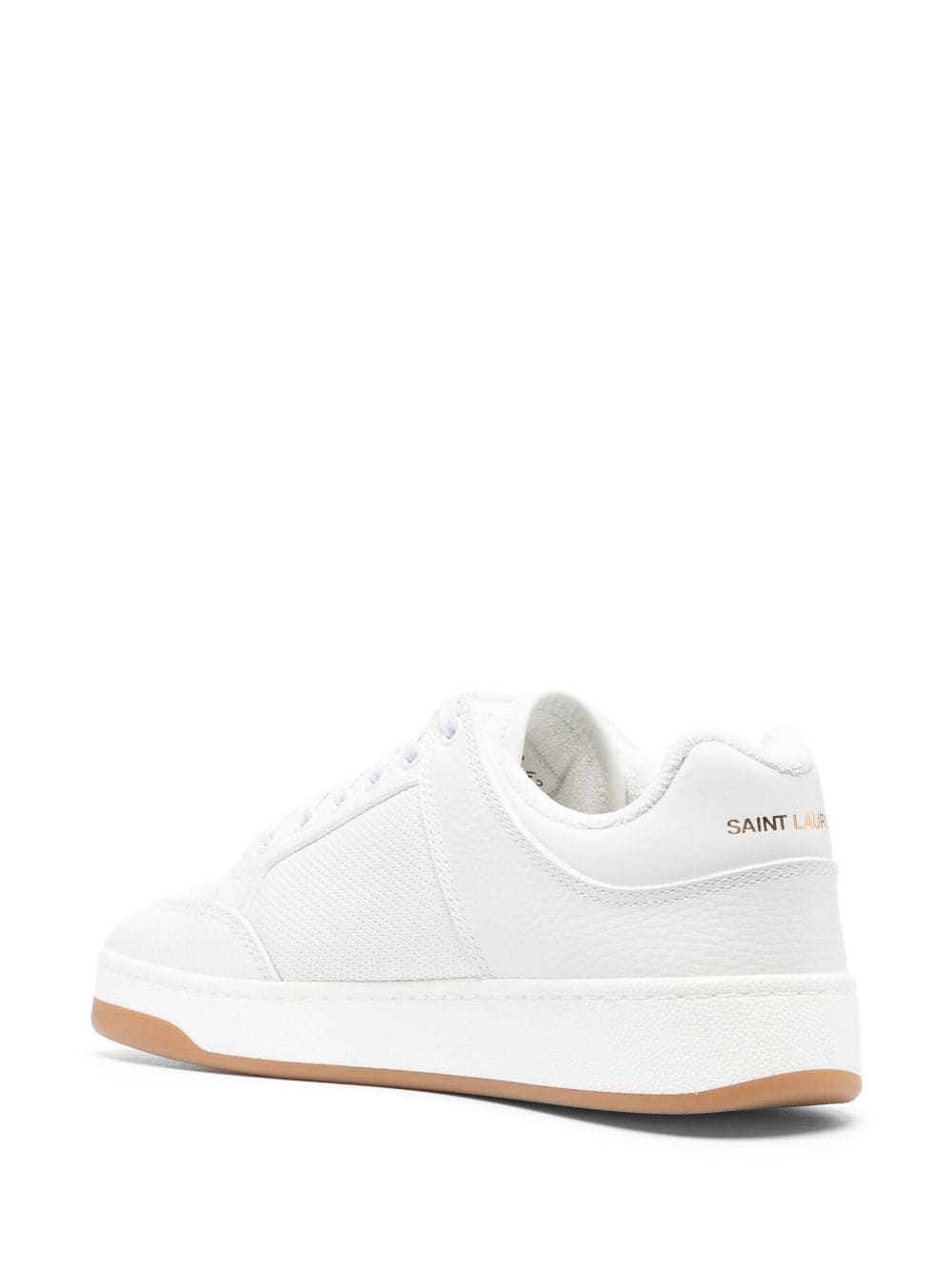 Saint Laurent Low Sl/61 Sneakers In Perforated Leather