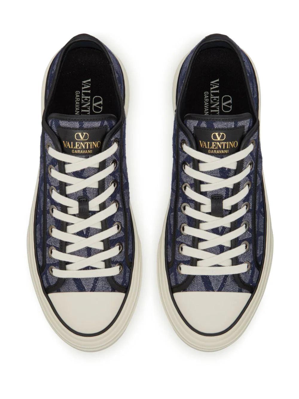 Valentino Garavani Low-top Totaloop Sneaker Toile Iconographe Jacquard Fabric