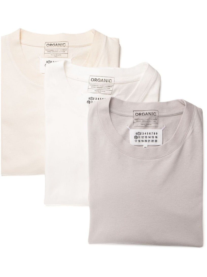 MAISON MARGIELA 3-pack organic jersey t-shirts