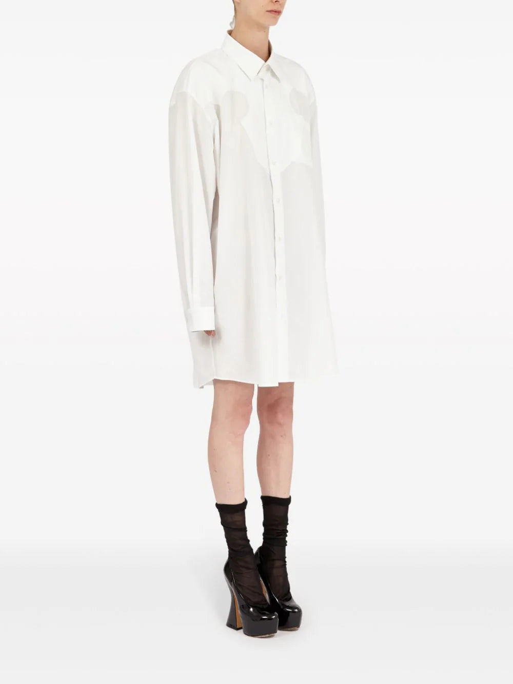 MAISON MARGIELA Cotton Poplin Shirt Dress