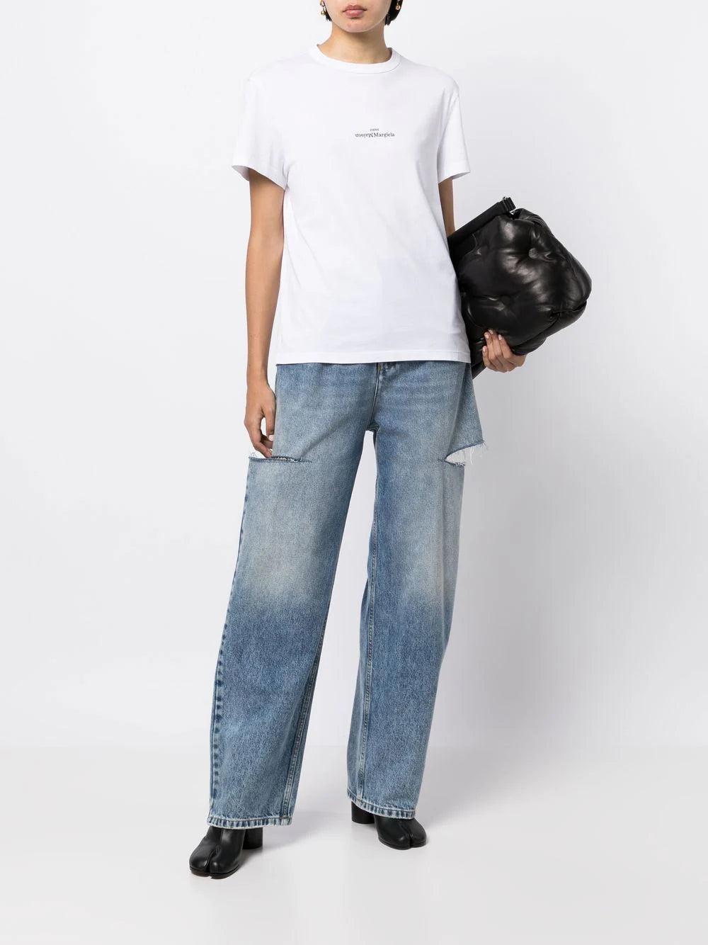 MAISON MARGIELA Distorted Logo T-shirt