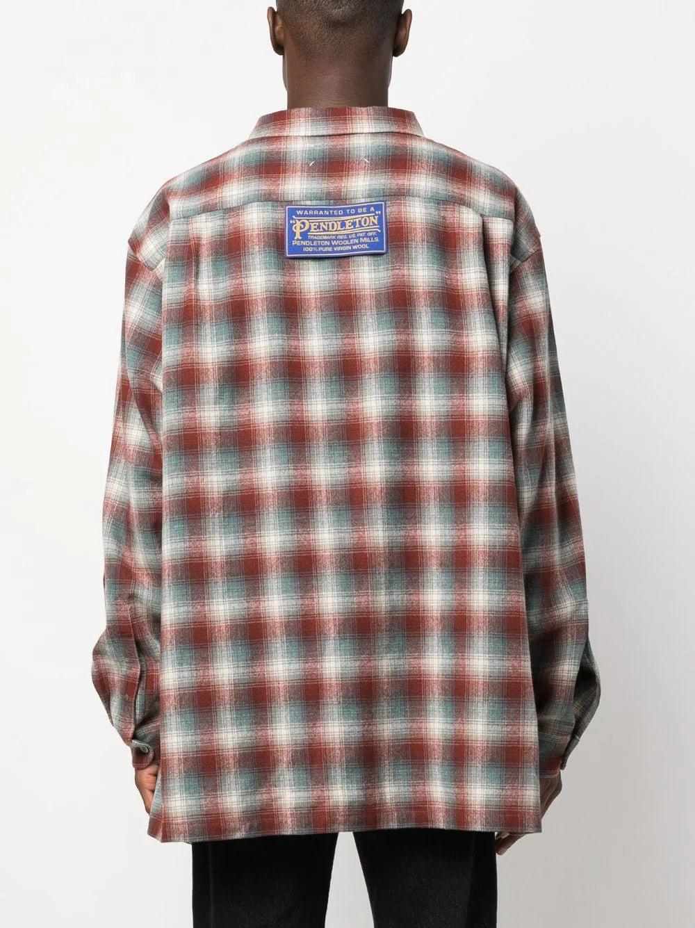 MAISON MARGIELA Pendleton Oversized Shirt