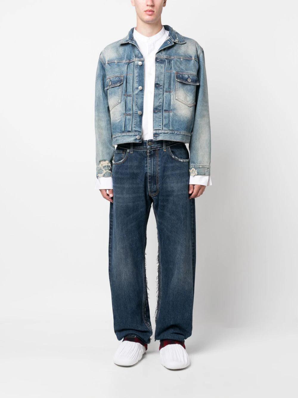 MAISON MARGIELA Ripped Straight-leg Jeans