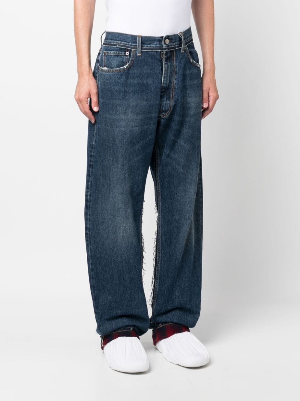 MAISON MARGIELA Ripped Straight-leg Jeans