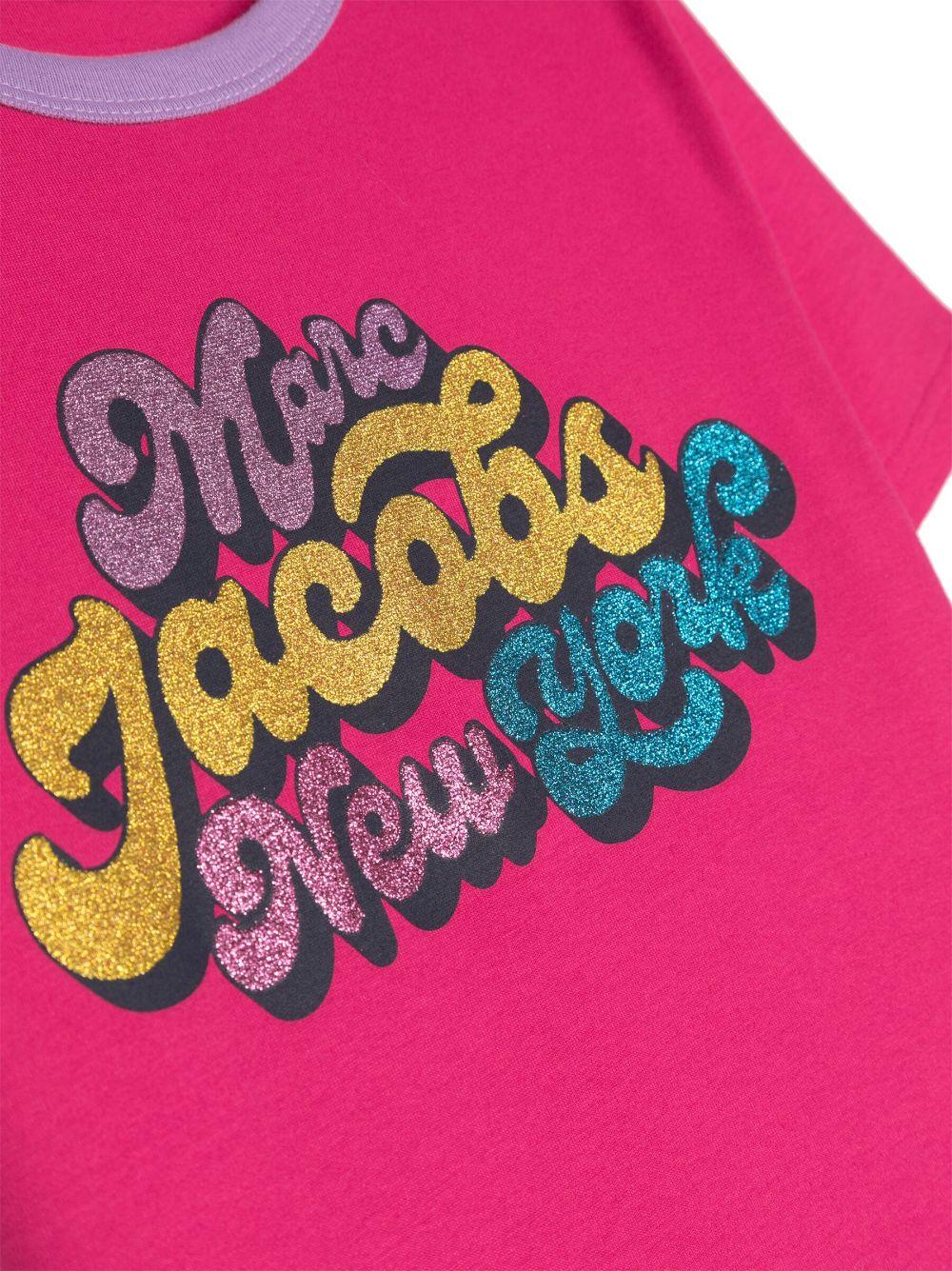 Marc Jacobs Kids Glitter Logo-print T-shirt