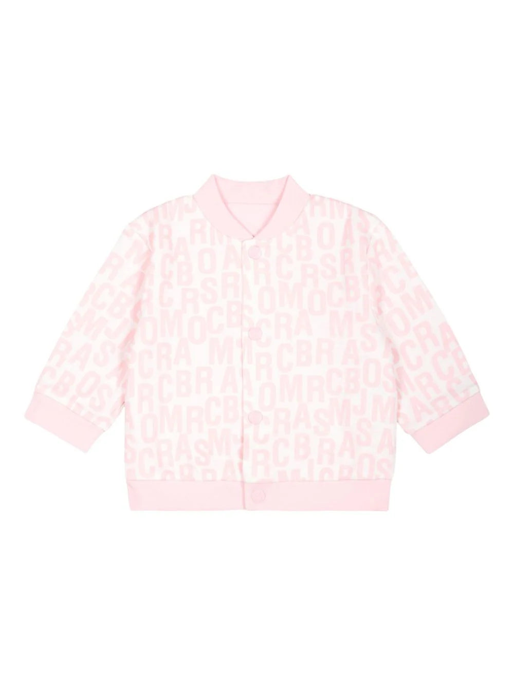 Marc Jacobs Kids Pink Suit With All-over Logo