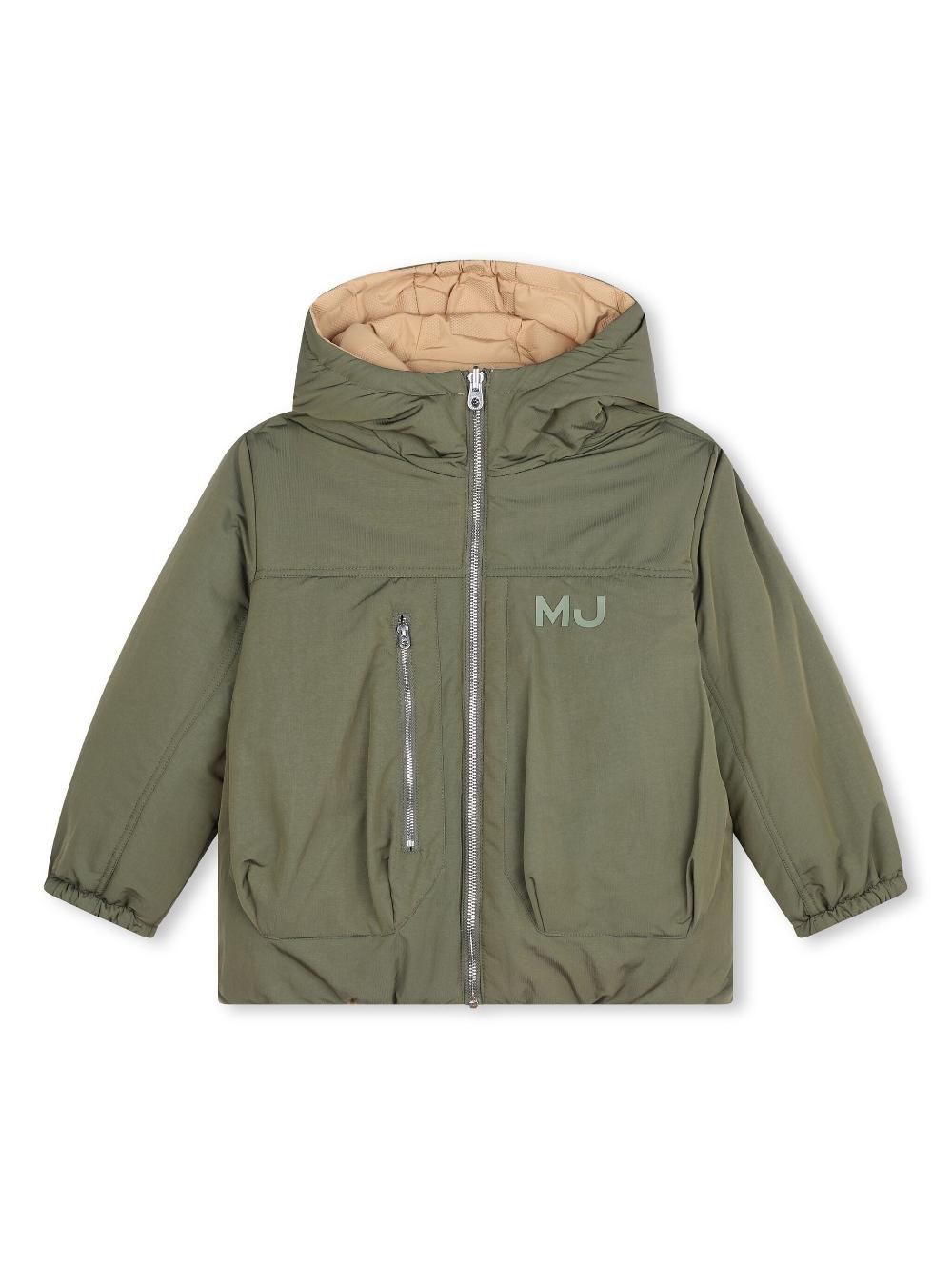 Marc Jacobs Kids Reversible Down Jacket With Hood