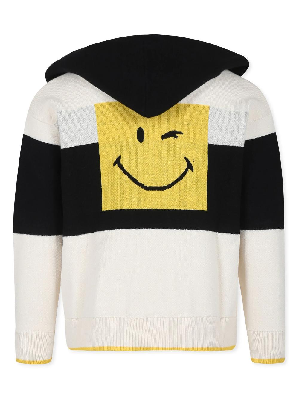 Marc Jacobs Kids Striped Smiley Cardigan