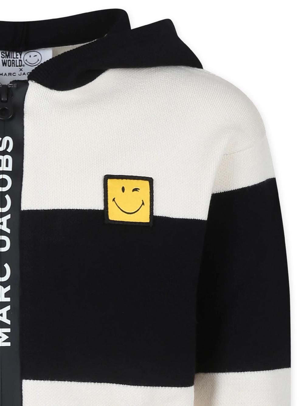 Marc Jacobs Kids Striped Smiley Cardigan