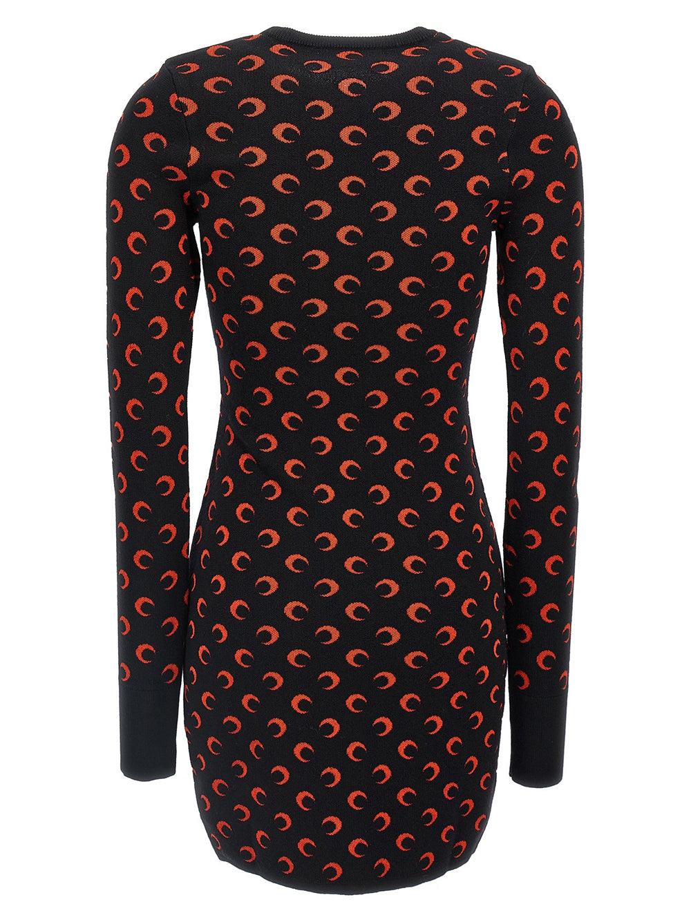 MARINE SERRE Moon Knit Mini Dress