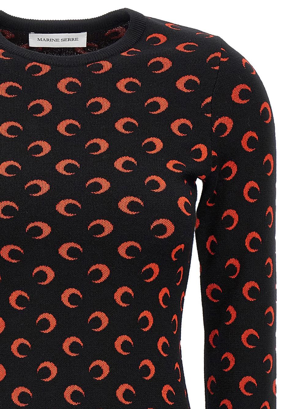 MARINE SERRE Moon Knit Mini Dress