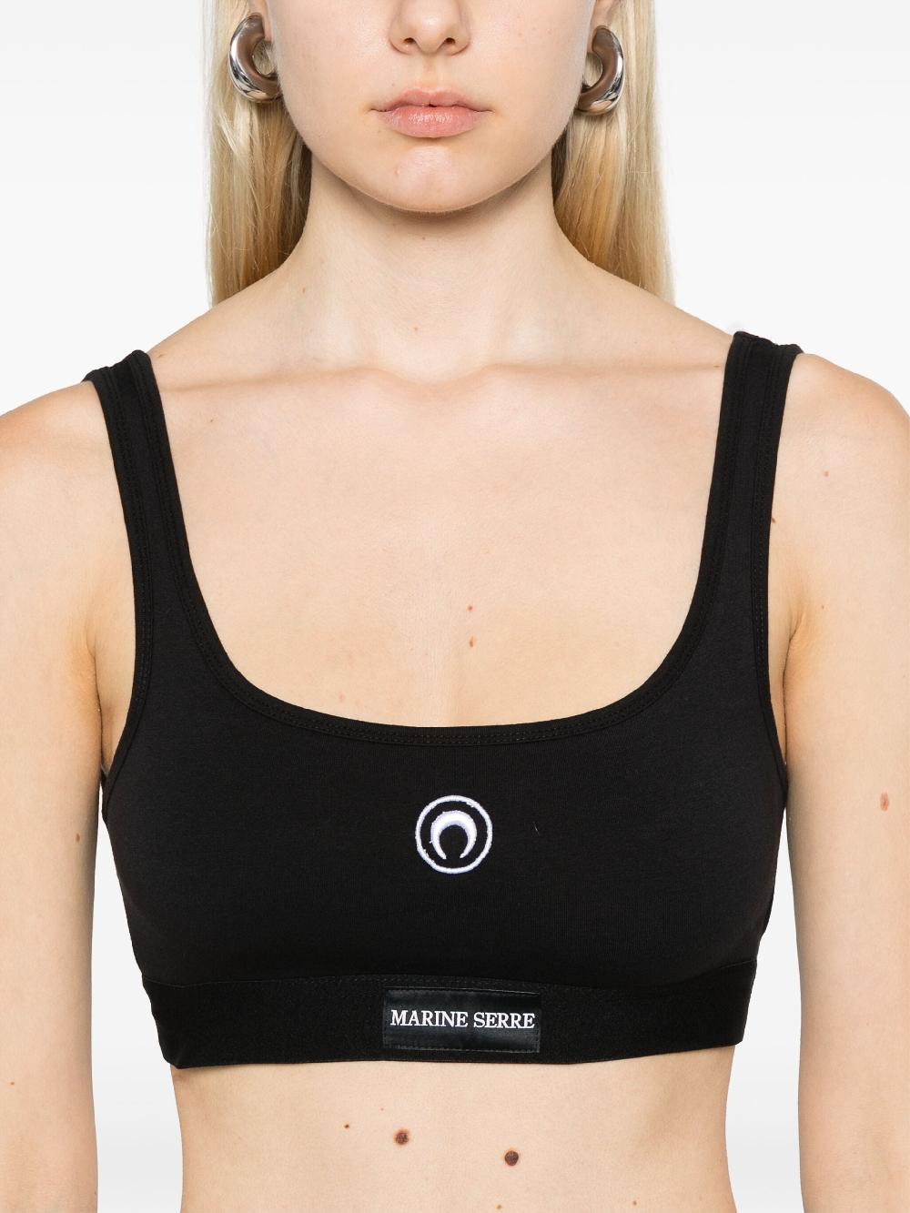 MARINE SERRE Moon Logo Sport Bra