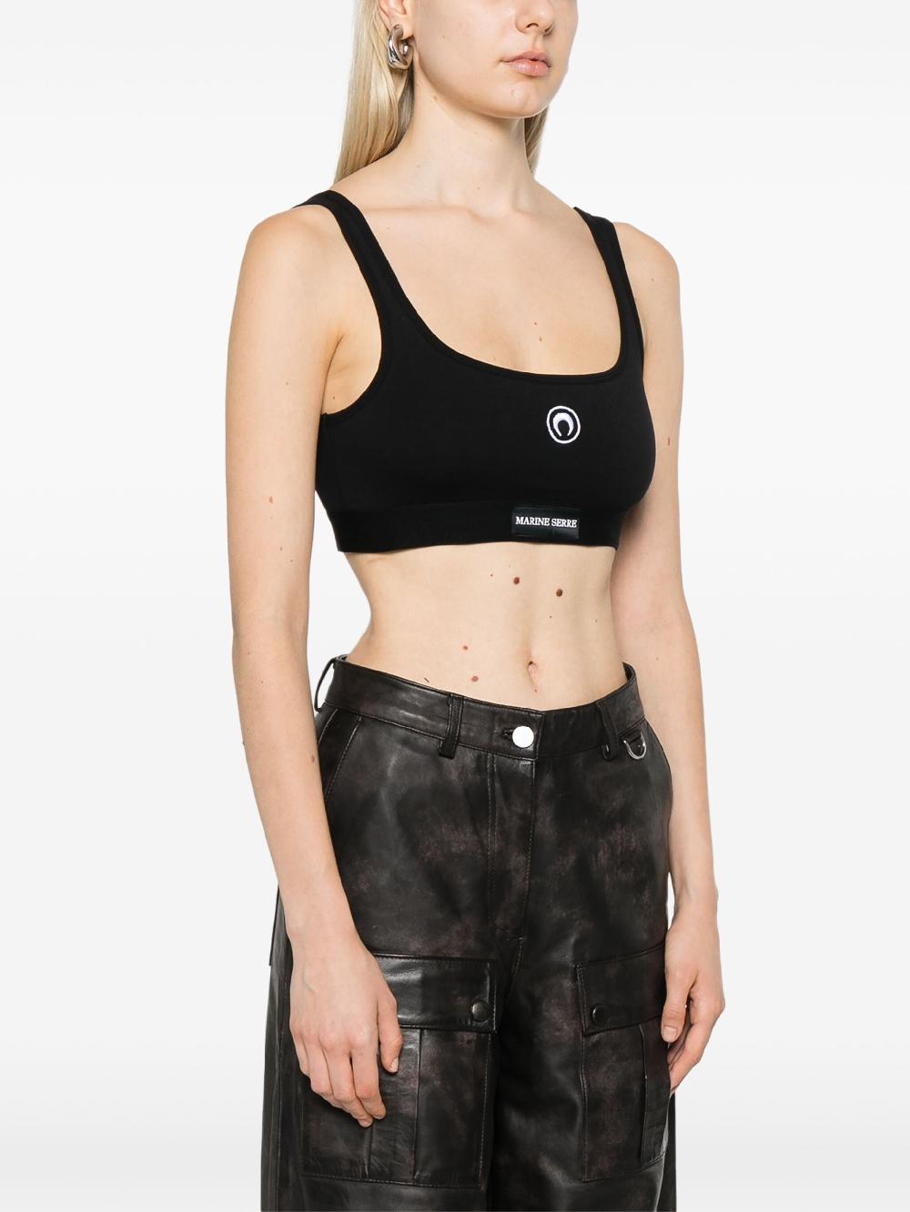 MARINE SERRE Moon Logo Sport Bra