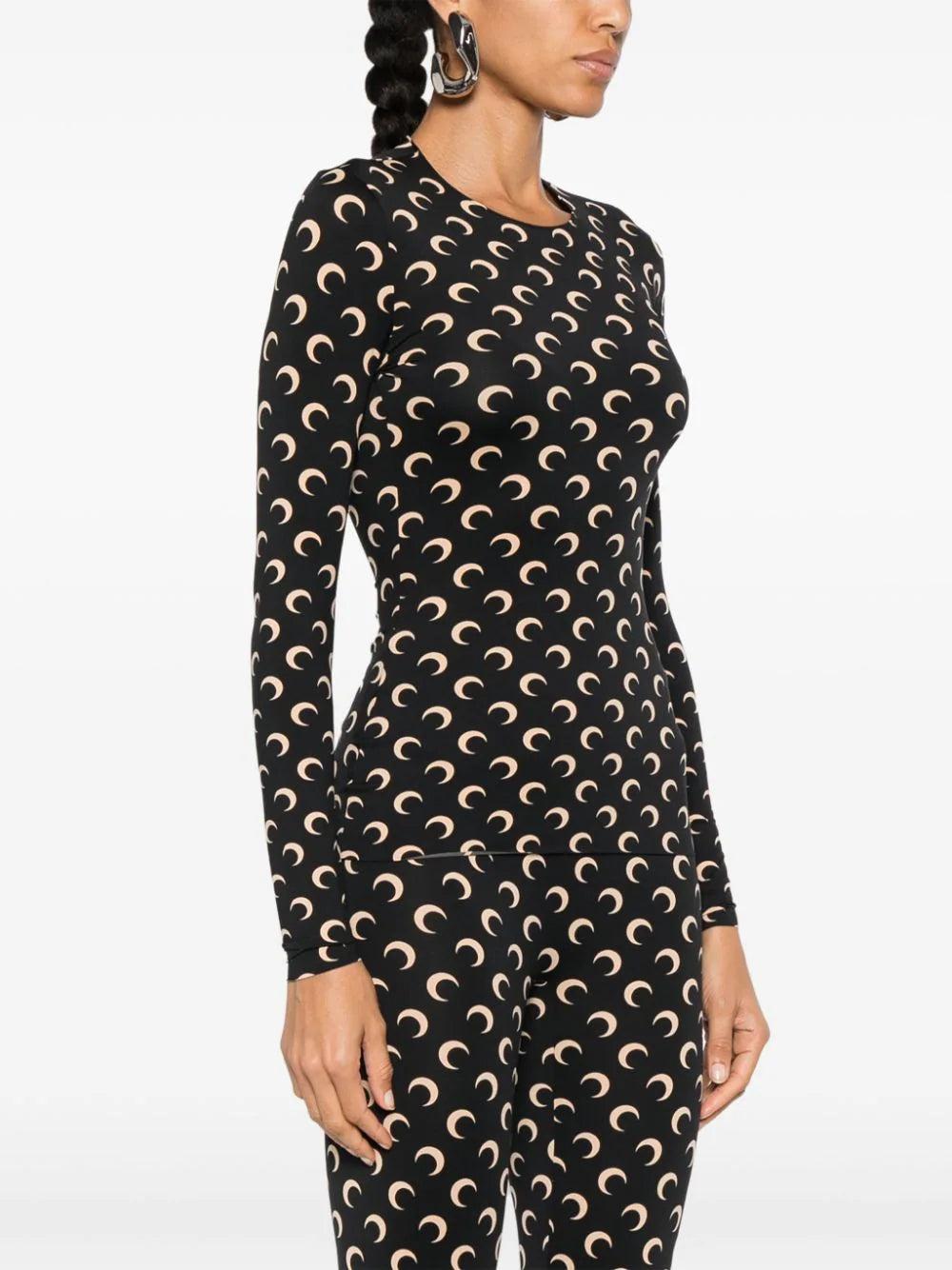 MARINE SERRE Moon Second Skin Top