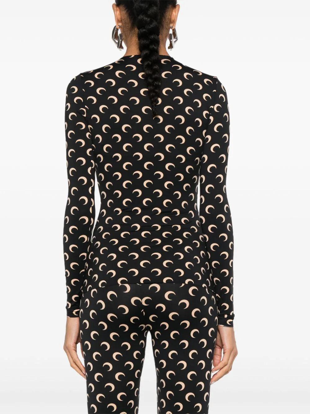 MARINE SERRE Moon Second Skin Top