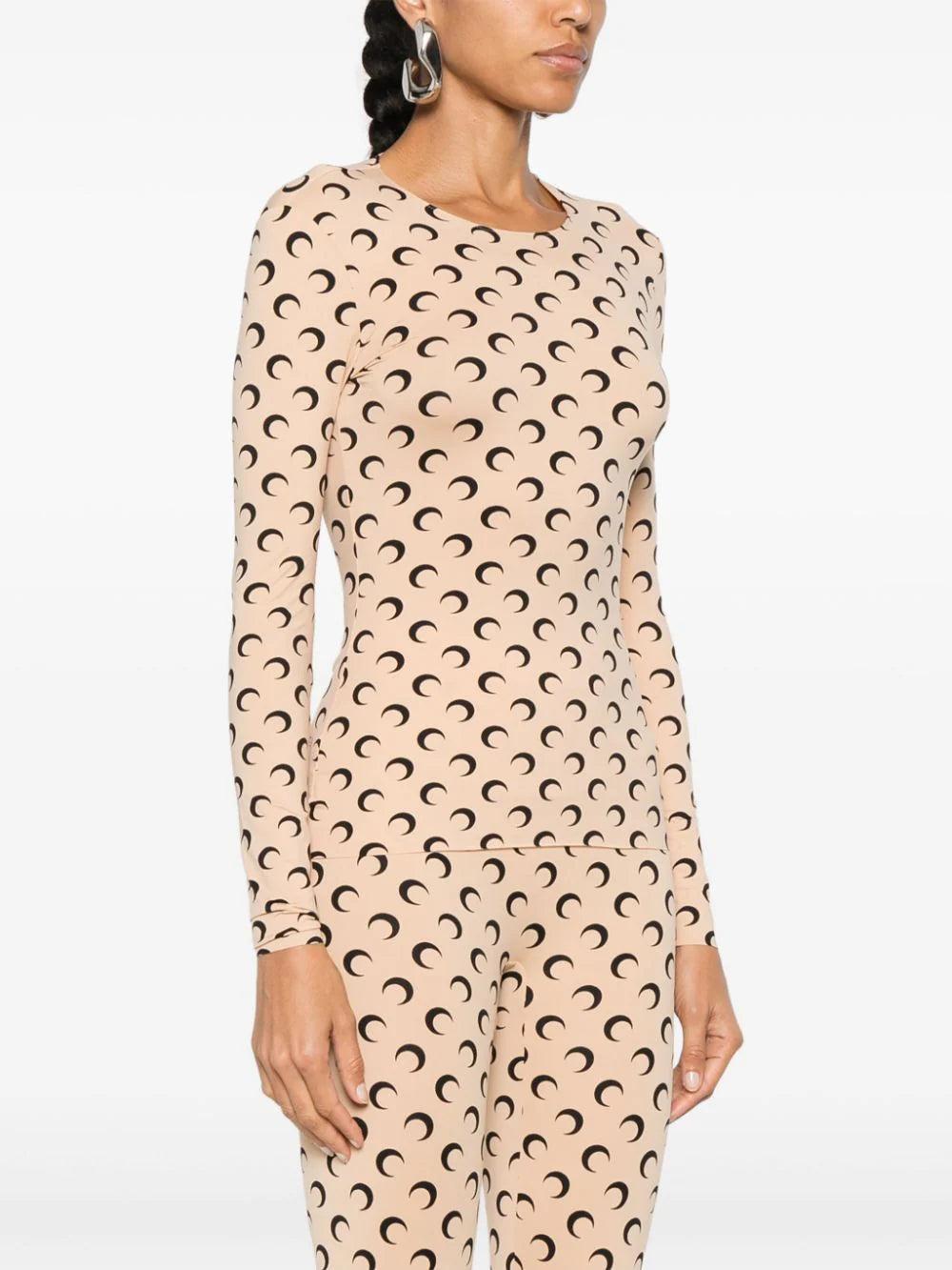 MARINE SERRE Moon Second Skin Top