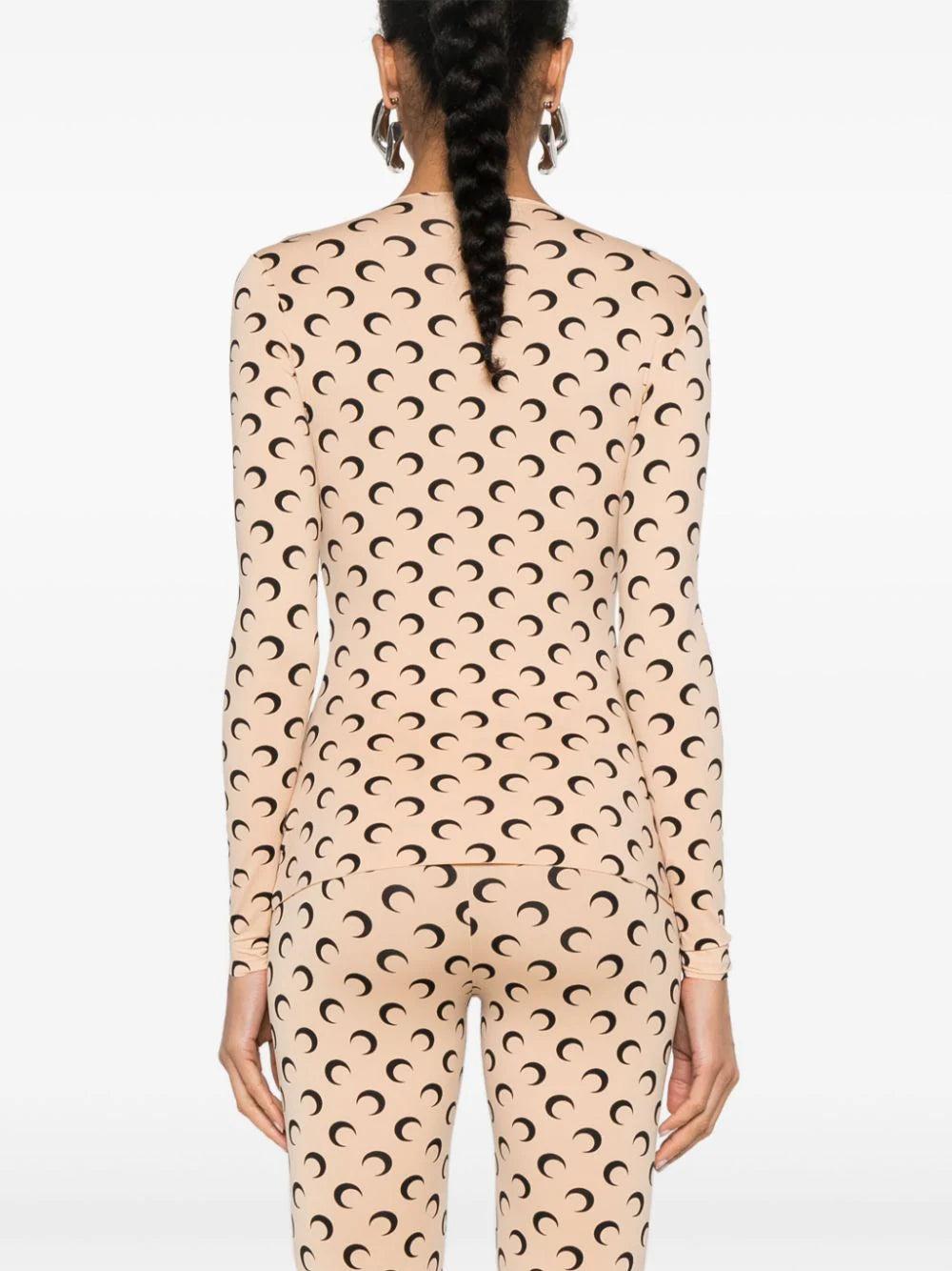 MARINE SERRE Moon Second Skin Top